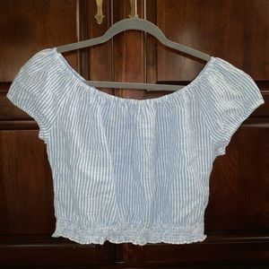 Off the shoulder crop top